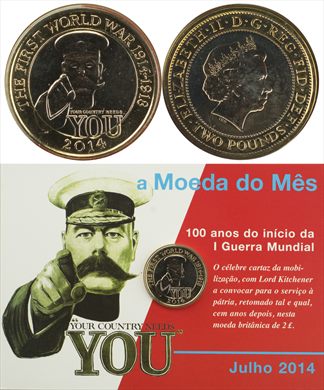 Reino Unido - Pound 2 - 2014 (Moeda do Mes Julho 2014)