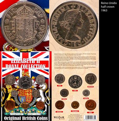 Reino Unido - half crown - 1963 (Elizabeth II Royal Collection)