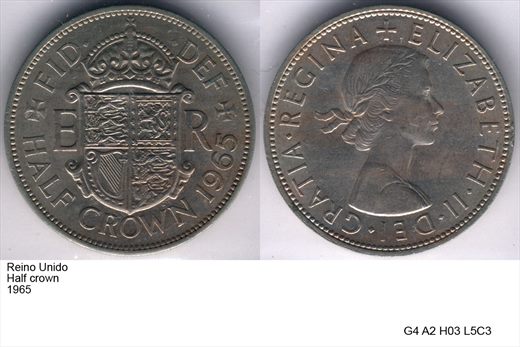 Reino Unido - Half Crown - 1965 - G4 A2 H03 L5C3