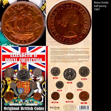 Reino Unido - half penny - 1967 (Elizabeth II Royal Collection)