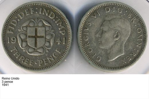 Reino Unido - Pence 3 - 1941 - G6 A2 H06 L7C1
