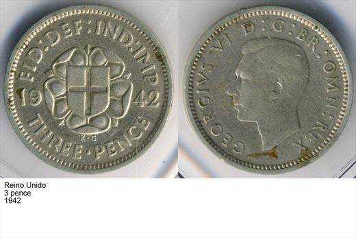 Reino Unido - Pence 3 - 1942 - G6 A2 H06 L7C2