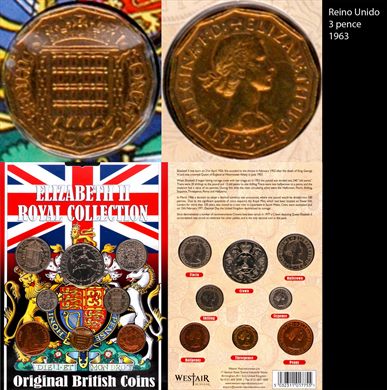 Reino Unido - pence 3 - 1963 (Elizabeth II Royal Collection)