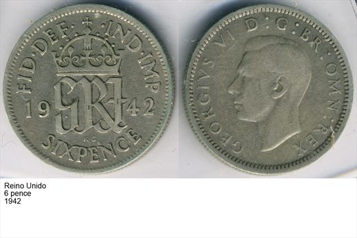 Reino Unido - Pence 6 - 1942 - G6 A2 H06 L4C1