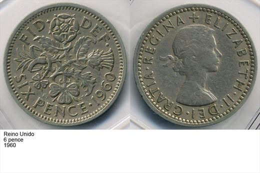 Reino Unido - Pence 6 - 1960 - G6 A2 H06 L5C4