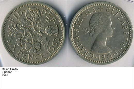 Reino Unido - Pence 6 - 1963 - G6 A2 H06 L5C5
