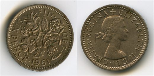 Reino Unido - Pence 6 - 1961