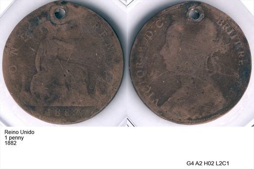 Reino Unido - Penny 1 - 1882 - G4 A2 H02 L2C1