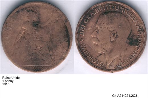 Reino Unido - Penny 1 - 1913 - G4 A2 H02 L2C3