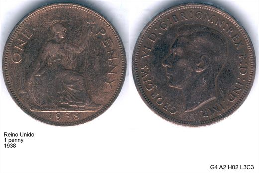 Reino Unido - Penny 1 - 1938 - G4 A2 H02 L3C3