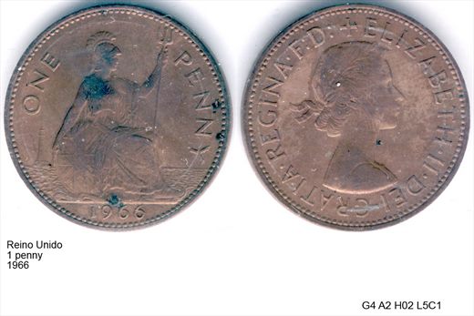 Reino Unido - Penny 1 - 1966 - G4 A2 H02 L5C1