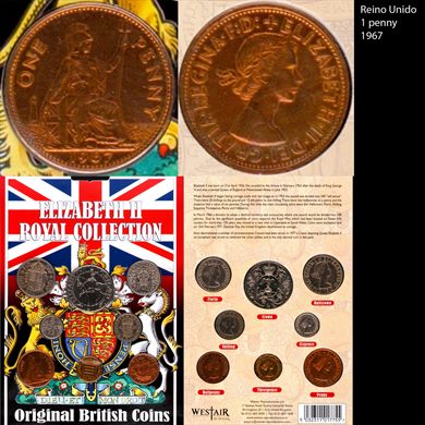 Reino Unido - penny 1 - 1967 (Elizabeth II Royal Collection)