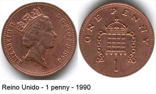 Reino Unido - Penny 1 - 1990