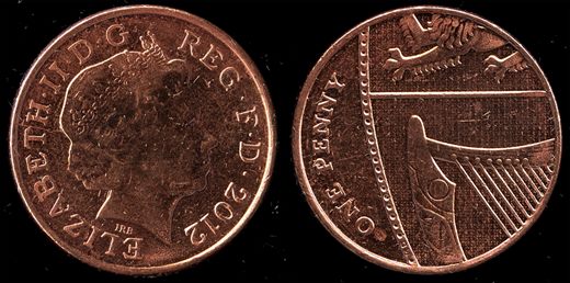 Reino Unido - penny 1 - 2012