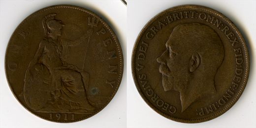 Reino Unido - Penny 1 - 1911