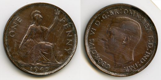 Reino Unido - Penny 1 - 1945