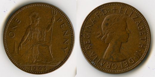 Reino Unido - Penny 1 - 1963