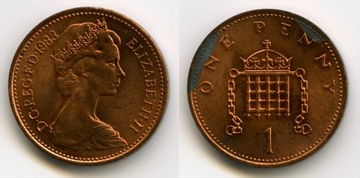 Reino Unido - Penny 1 - 1983