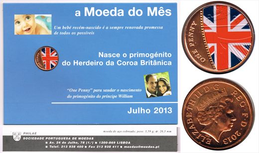 Reino Unido - Penny 1 - 2013 Moeda do mes julho 2013