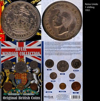 Reino Unido - shilling 1 - 1951 (Royal Windsor Collection)