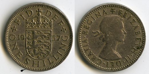 Reino Unido - Shilling 1 - 1957
