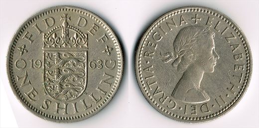 Reino Unido - Shilling 1 - 1963 (1)