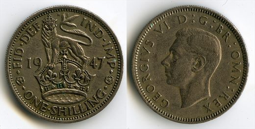 Reino Unido - Shilling 1 - 1947