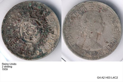 Reino Unido - Shilling 2 - 1959 - G4 A2 H03 L4C2