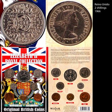 Reino Unido - shilling 2 - 1966 (Elizabeth II Royal Collection)