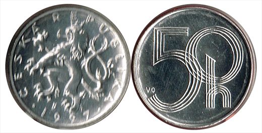 Republica Checa - Haleru 50 - 1997