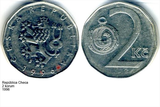 Republica Checa - Koruna 2 - 1996 - G6 A3 H03 L3C6