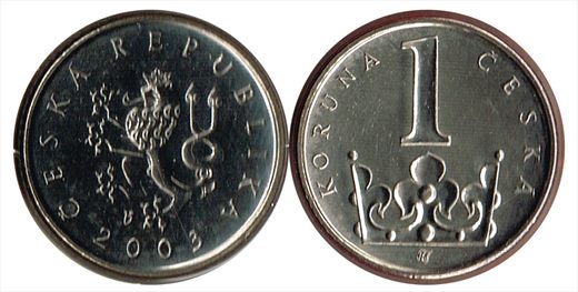 Republica Checa - Koruna 1 - 2003