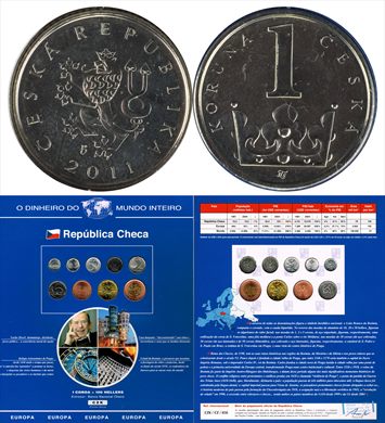 Republica Checa - Koruna 1 - 2011 DMI