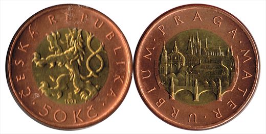 Republica Checa - Koruna 50 - 1993