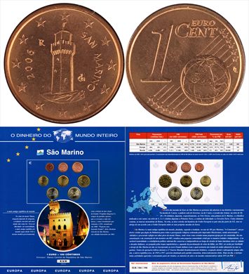 Sao Marino - Euro Cent 1 - 2006 DMI