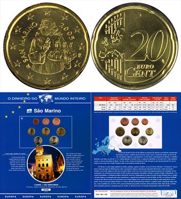 Sao Marino - Euro Cent 20 - 2005 DMI