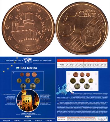 Sao Marino - Euro Cent 5 - 2006 DMI