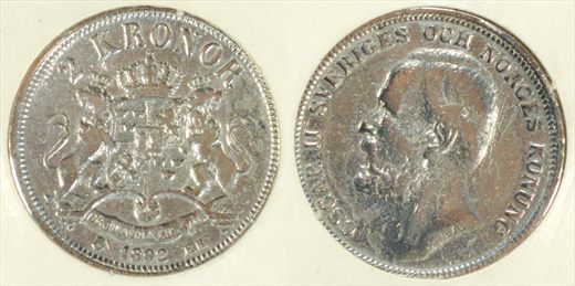 Suecia - Corona 2 - 1892