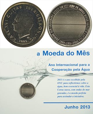 Suecia - Corona 1 - 2009 Moeda do Mes Junho 2013)