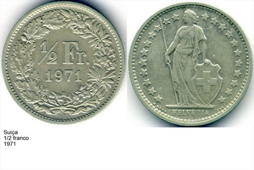 Suica - Franco 0,5 - 1971 - G6 A3 H01 L6C3