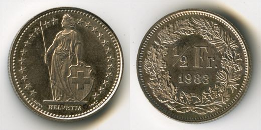 Suica - Franco 0,5 - 1983