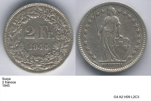 Suica - Franco 2 - 1945 - G4 A2 H09 L2C3