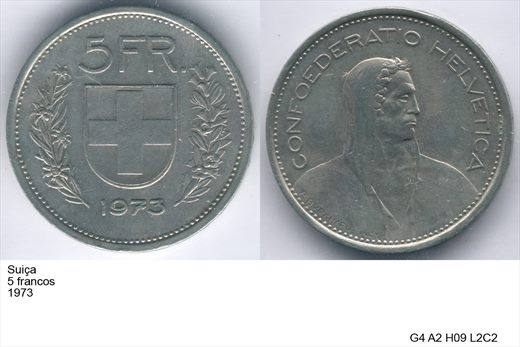 Suica - Franco 5 - 1973 - G4 A2 H09 L2C2