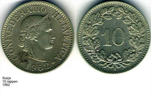 Suica - Rappen 10 - 1962 - G6 A3 H01 L4C3