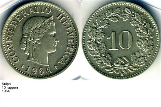 Suica - Rappen 10 - 1964 - G6 A3 H01 L4C4