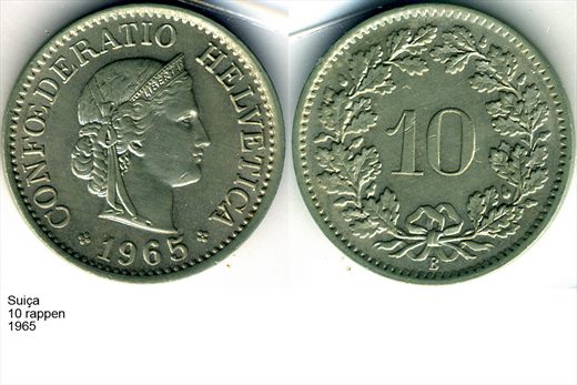 Suica - Rappen 10 - 1965 - G6 A3 H01 L4C5