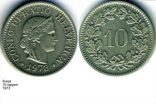 Suica - Rappen 10 - 1973 - G6 A3 H01 L4C6