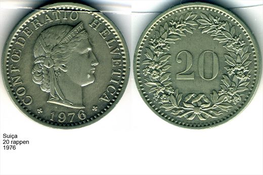 Suica - Rappen 20 - 1976 - G6 A3 H01 L3C5