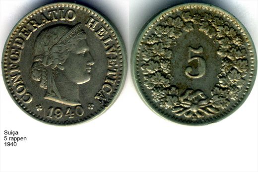 Suica - Rappen 5 - 1940 - G6 A3 H01 L7C1