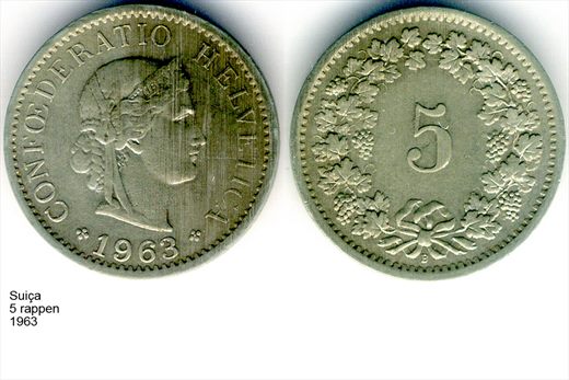 Suica - Rappen 5 - 1963 - G6 A3 H01 L7C3